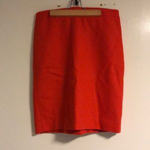 Orange/red J. Crew skirt 6